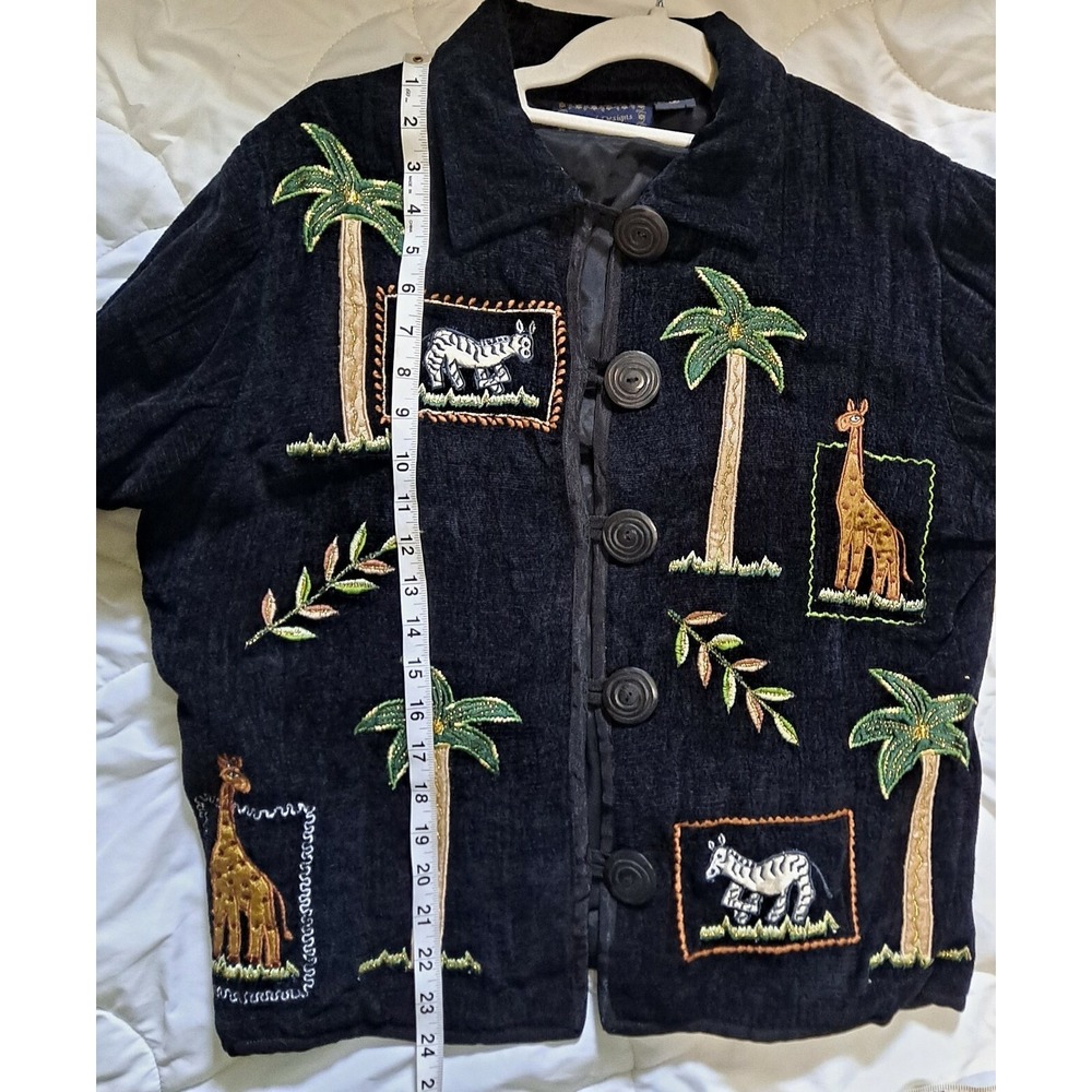 💜embroidery‎ Sweater Jacket Size S❤️ - Picture 7 of 11